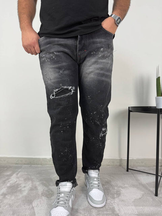 JEANS MED 01 BLACK